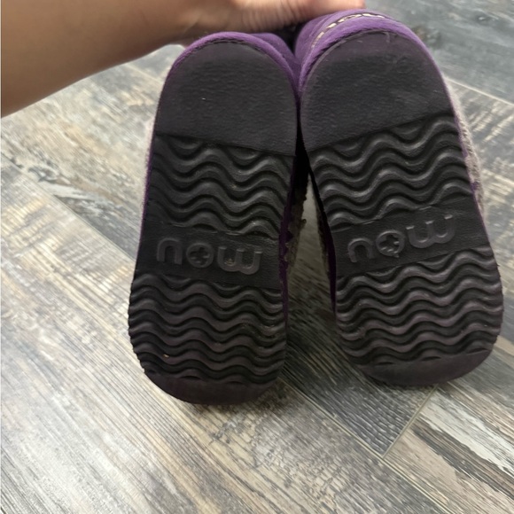 Mou Deep Purple Boots with Grey Stitching - Picture 5 of 7